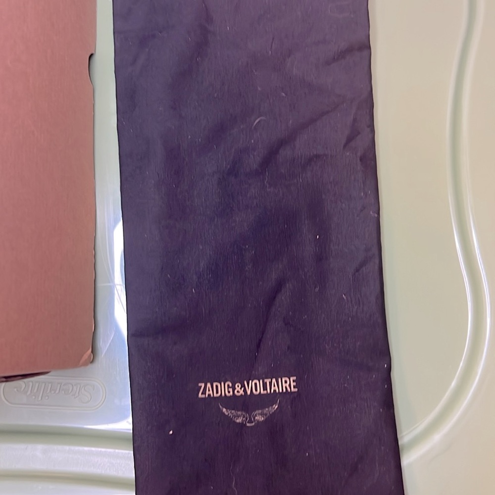 Zadig and Voltaire Flash mid top smooth calfskin sneakers.  New in box size 37 - Picture 10 of 12